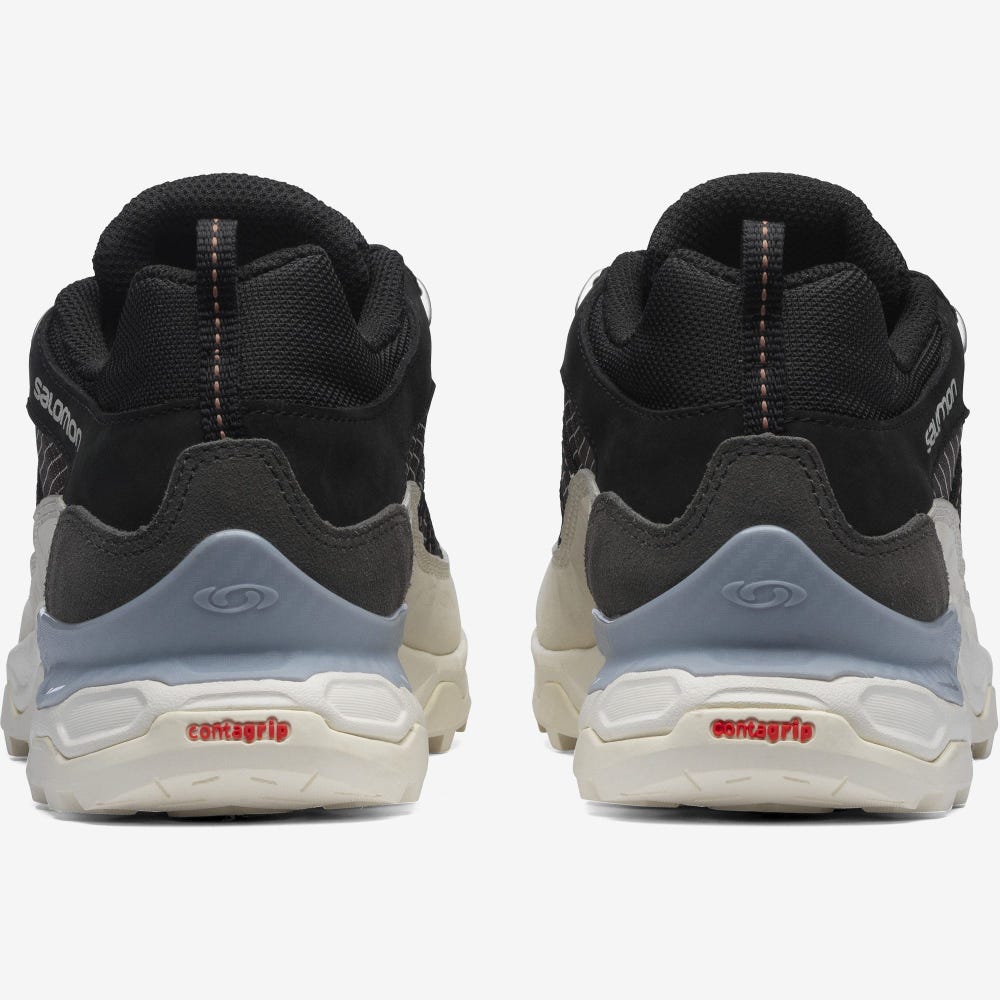 Salomon SHELTER LOW LEATHER Férfi Sportcipő Csokoládé Lila/Világos Sárga/Kék | YON863907