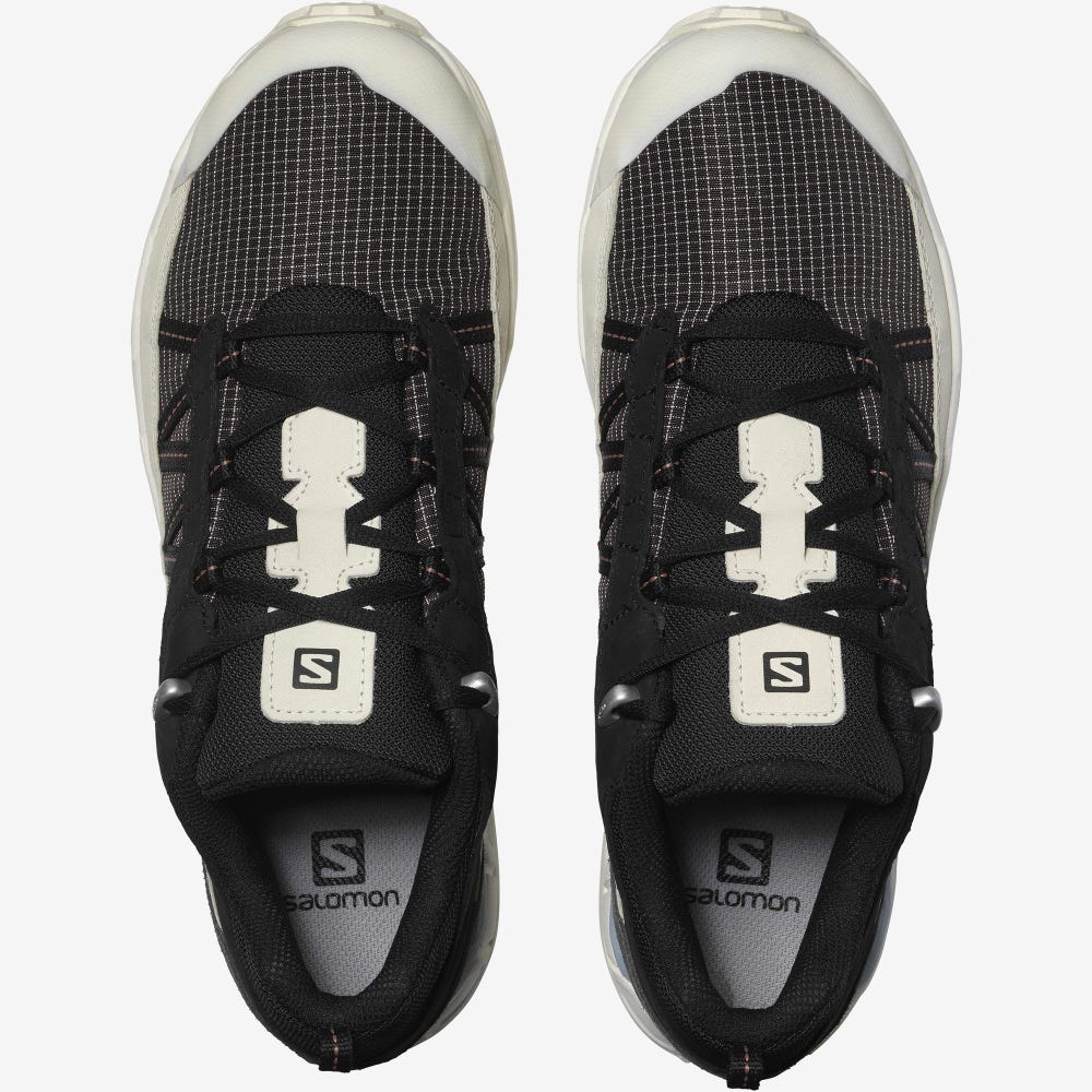 Salomon SHELTER LOW LEATHER Férfi Sportcipő Csokoládé Lila/Világos Sárga/Kék | YON863907