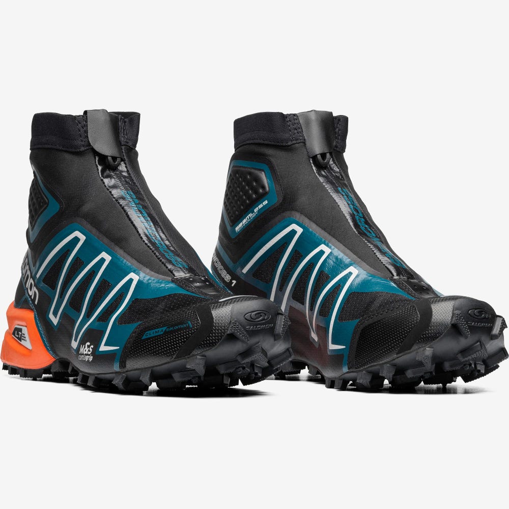 Salomon SNOWCROSS ADVANCED Férfi Sportcipő Fekete/Kék/Piros Narancssárga | AED270365