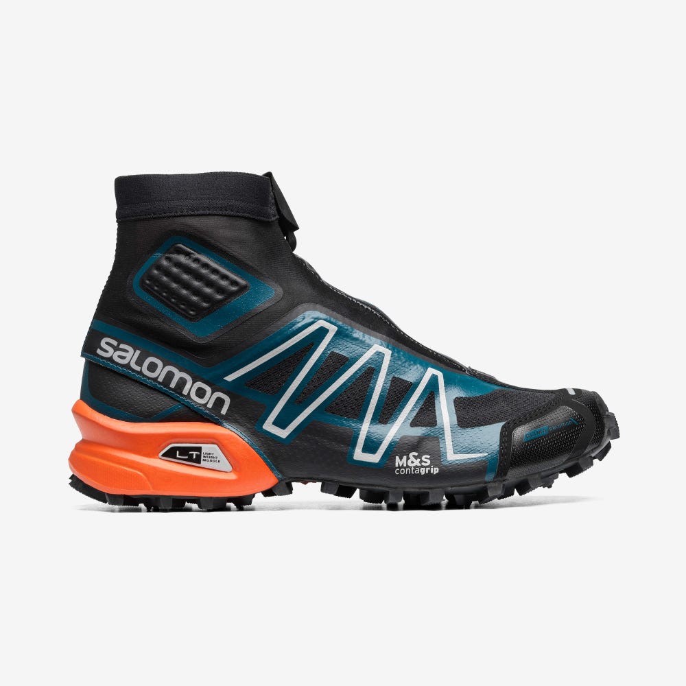 Salomon SNOWCROSS ADVANCED Férfi Sportcipő Fekete/Kék/Piros Narancssárga | AED270365