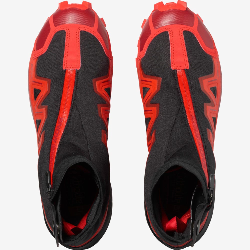 Salomon SNOWSPIKE CLIMASALOMON™ WATERPROOF Női Terepfutó Cipő Fekete/Piros/Piros | TEN985173