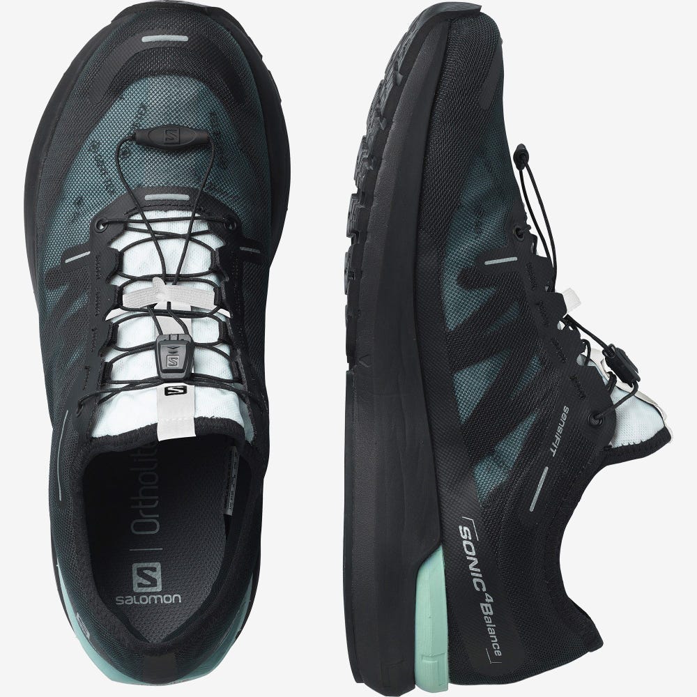 Salomon SONIC 4 GORE-TEX Férfi Futócipő Fekete/Fehér/Fekete | DXM830725
