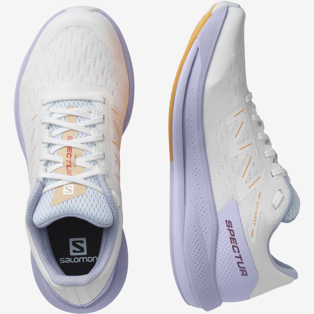 Salomon SPECTUR Női Futócipő Fehér/Lila/Narancssárga | FTD047936