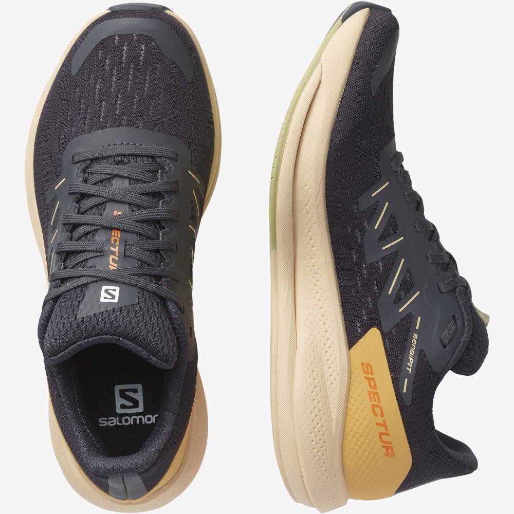 Salomon SPECTUR Női Futócipő Szürke/Krém/Zöld | IZU051423