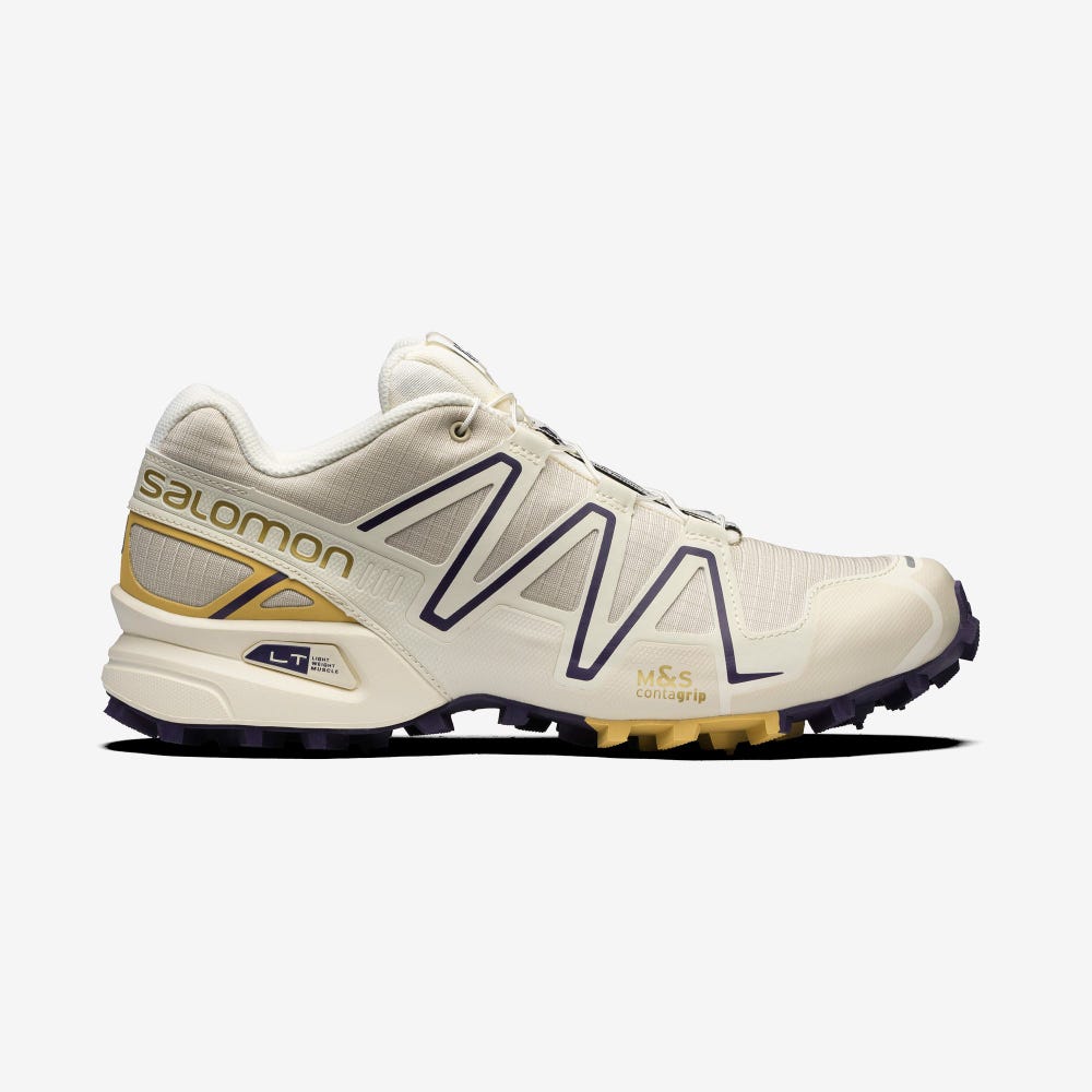 Salomon SPEEDCROSS 3 Férfi Sportcipő Bézs/Lila | NZW238714