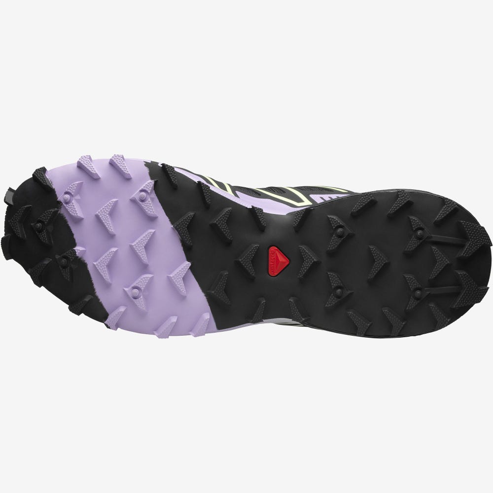 Salomon SPEEDCROSS 3 Férfi Sportcipő Fekete/Levendula/Zöld | JUL175063