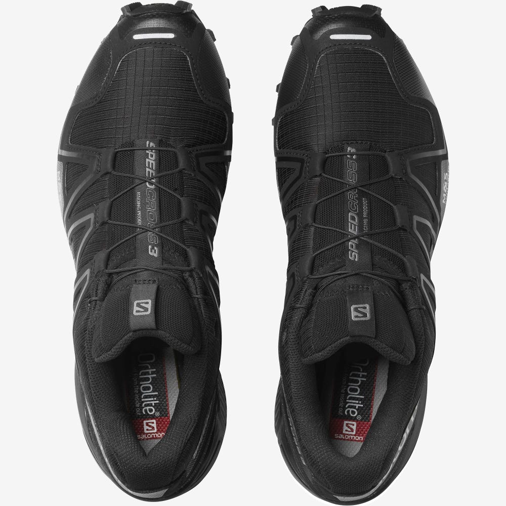 Salomon SPEEDCROSS 3 Férfi Sportcipő Fekete | ZRW475981