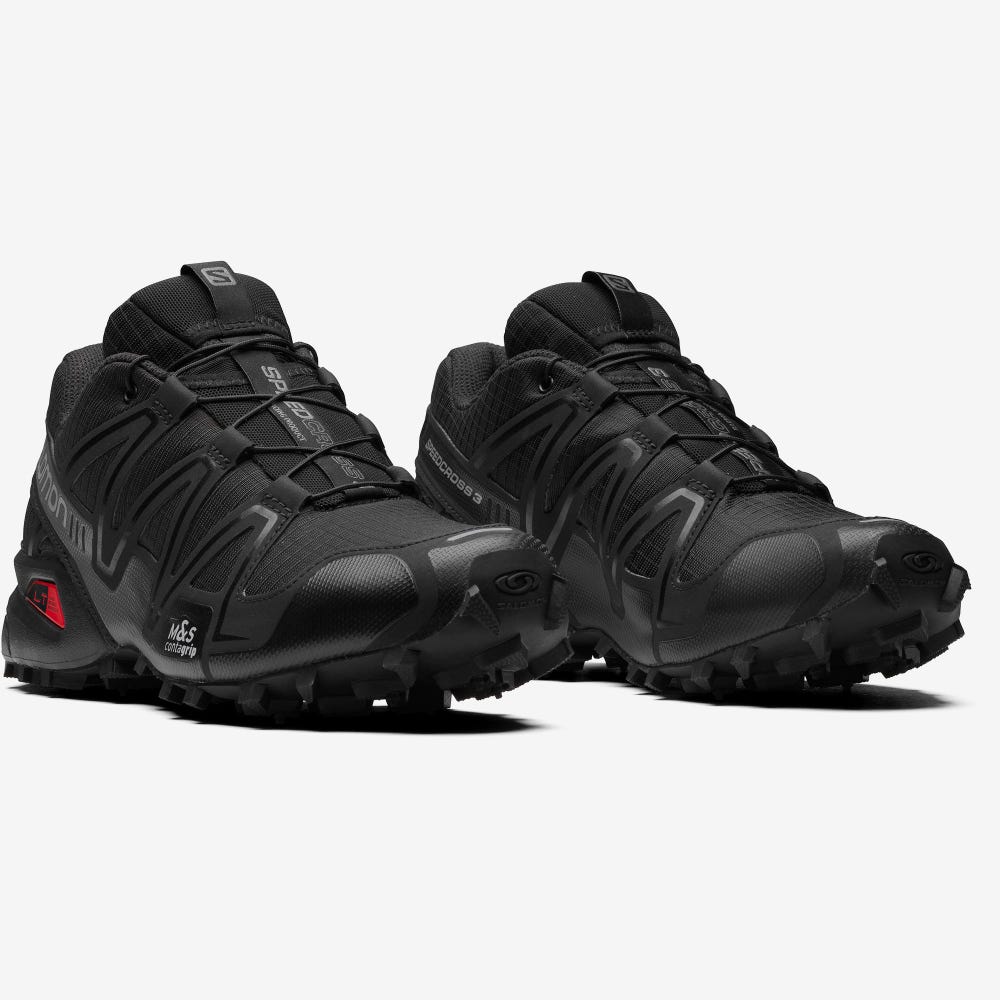 Salomon SPEEDCROSS 3 Férfi Sportcipő Fekete | ZRW475981