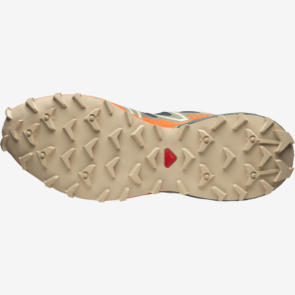 Salomon SPEEDCROSS 3 Férfi Sportcipő Sötétkék/Piros Narancssárga/Zöld | HCY453276