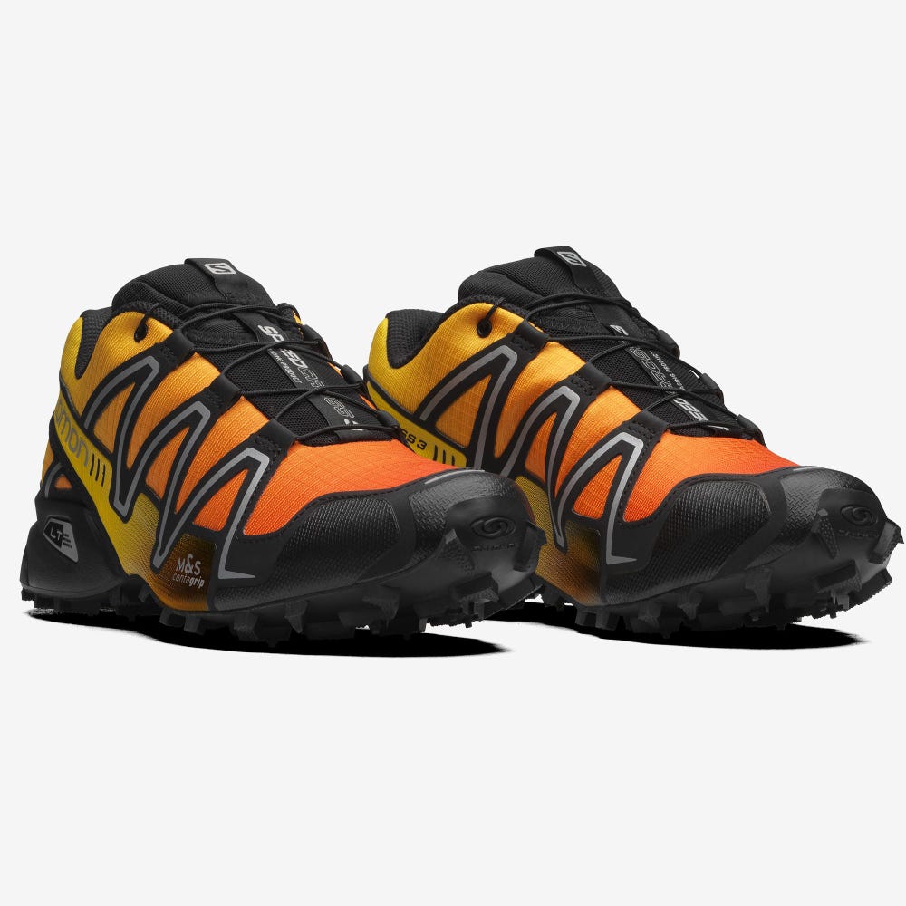 Salomon SPEEDCROSS 3 GRADIENT Férfi Sportcipő Rózsaszín/Citrom/Titán | QTR695718