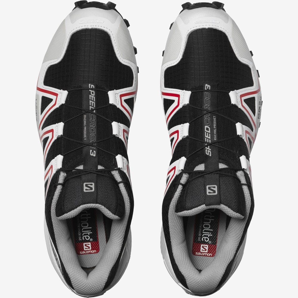 Salomon SPEEDCROSS 3 GRADIENT Férfi Sportcipő Fekete/Fehér | ZLM023875