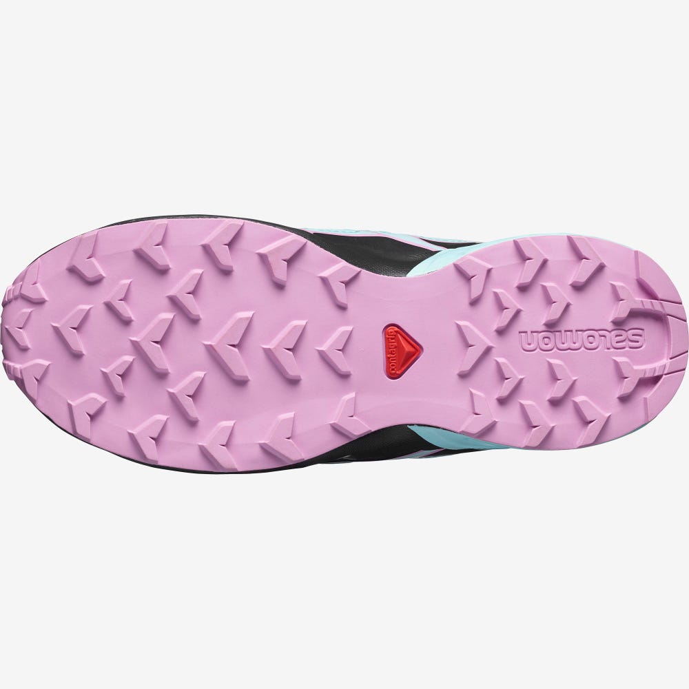 Salomon SPEEDCROSS CLIMASALOMON™ WATERPROOF Gyerek Túrabakancs Kék/Türkiz/Lila | JXO347280