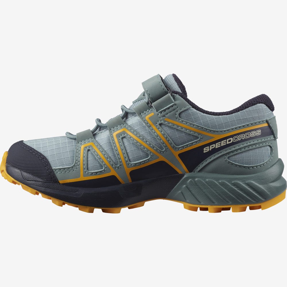 Salomon SPEEDCROSS CLIMASALOMON™ WATERPROOF Gyerek Terepfutó Cipő Zöld | ZLJ291643