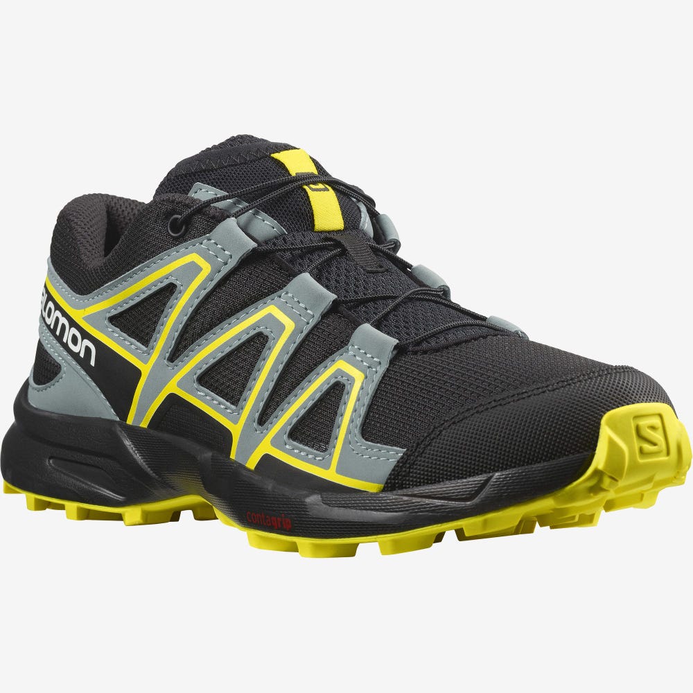 Salomon SPEEDCROSS Gyerek Túrabakancs Fekete | YTL053692