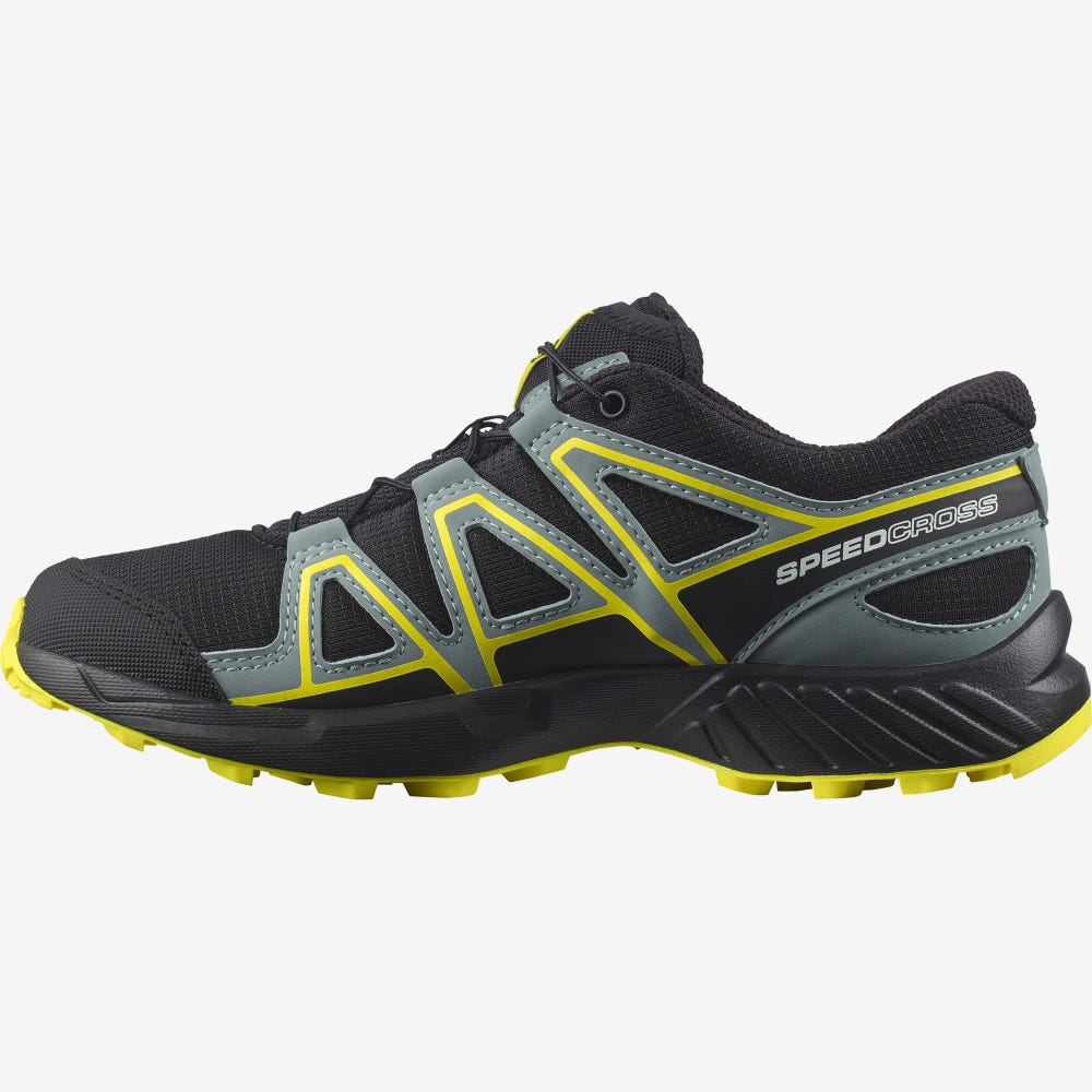 Salomon SPEEDCROSS Gyerek Túrabakancs Fekete | YTL053692