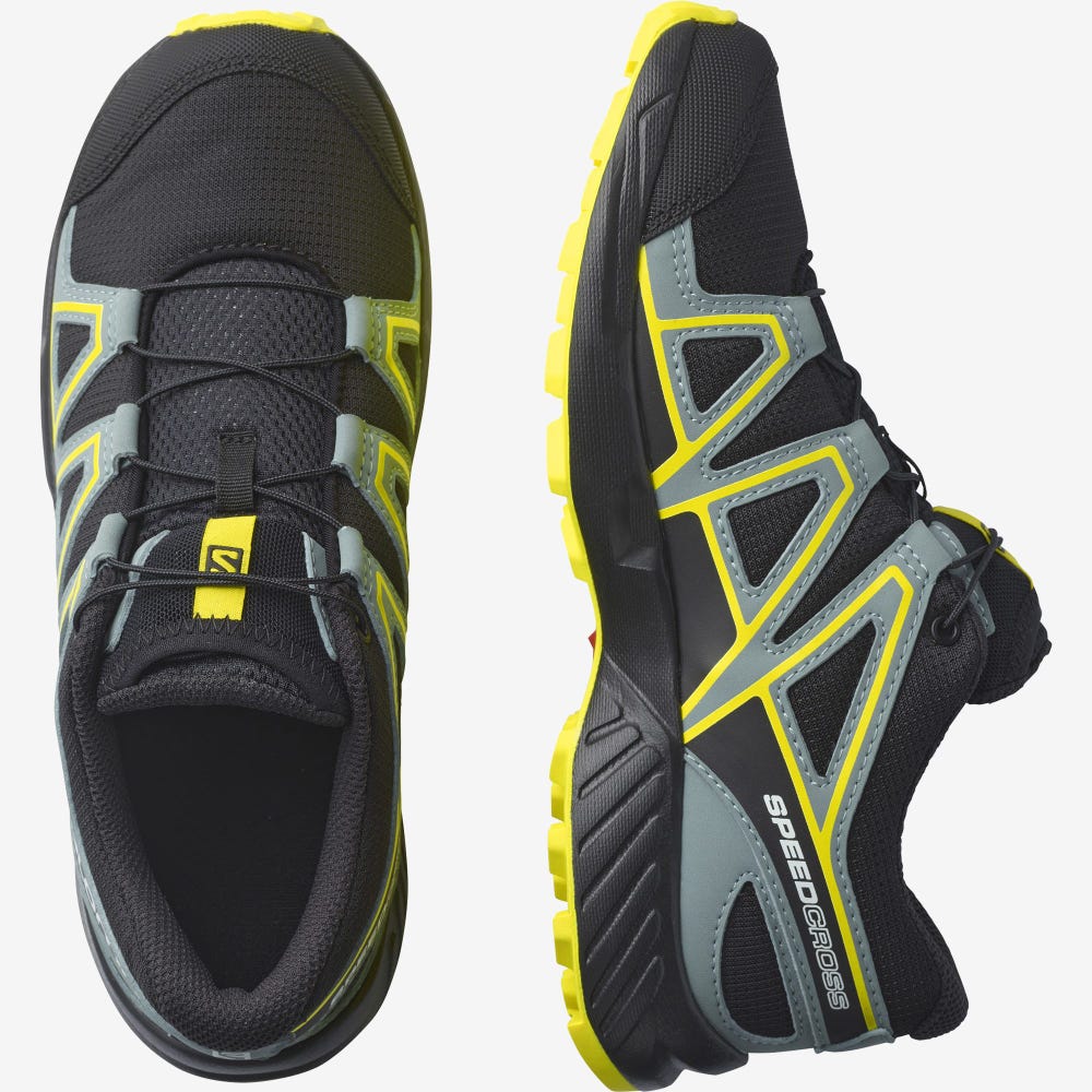 Salomon SPEEDCROSS Gyerek Túrabakancs Fekete | YTL053692