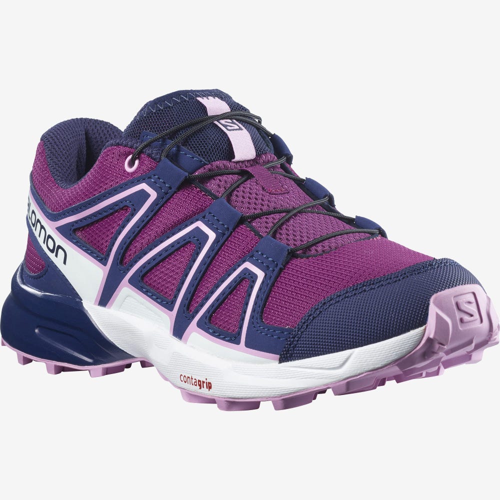 Salomon SPEEDCROSS Gyerek Túrabakancs Lila/Kék/Lila | PFM203654