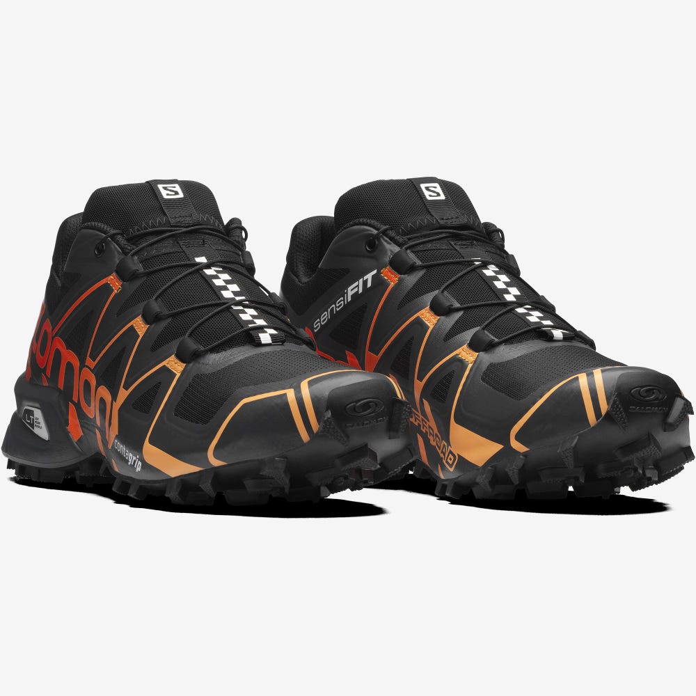 Salomon SPEEDCROSS OFFROAD Férfi Sportcipő Fekete/Rózsaszín | GTE785360