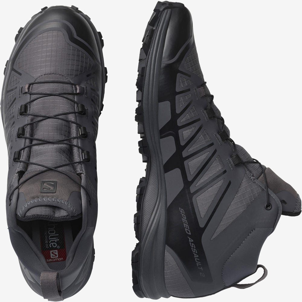 Salomon SPEED ASSAULT 2 Férfi Bakancs Fekete | CNX645078