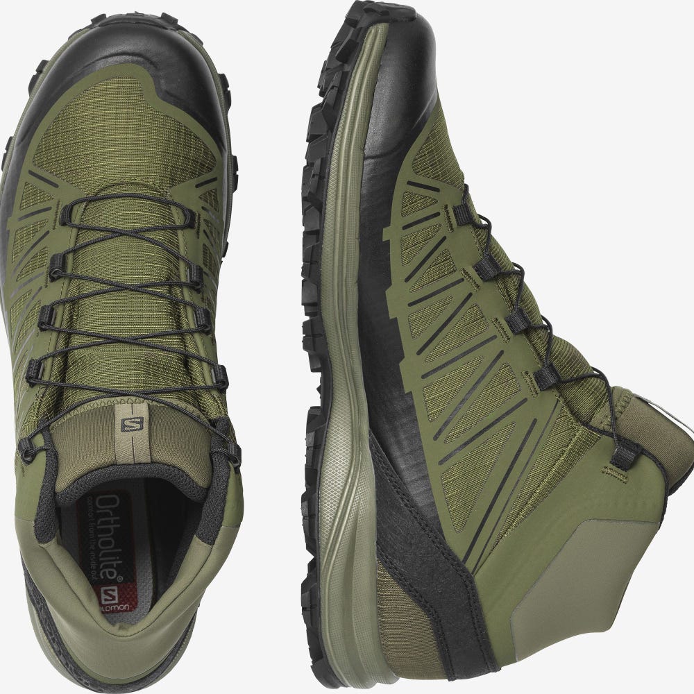 Salomon SPEED ASSAULT Női Bakancs Olivazöld/Fekete | EHG074295