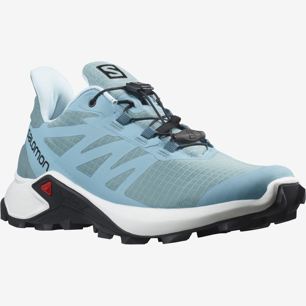 Salomon SUPERCROSS 3 Női Terepfutó Cipő Kék/Fehér | WYP029317