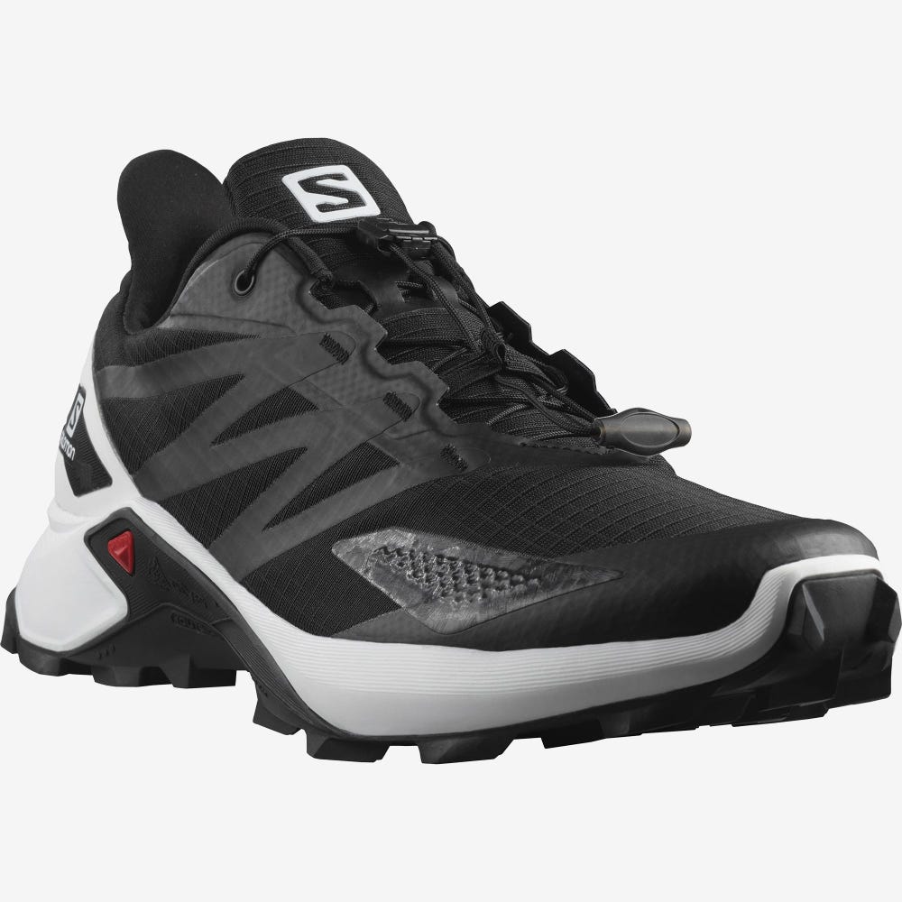 Salomon SUPERCROSS BLAST Férfi Terepfutó Cipő Fekete/Fehér/Fekete | IYE586493