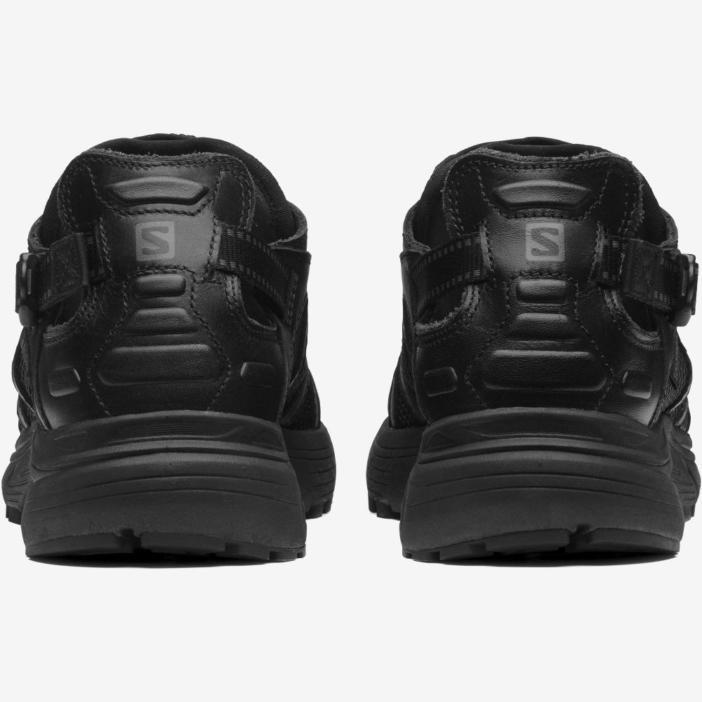 Salomon TECHSONIC LEATHER ADVANCED Férfi Sportcipő Fekete | KJU920364
