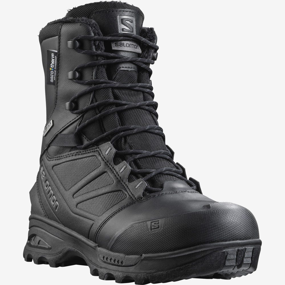 Salomon TOUNDRA FORCES CLIMASALOMON™ WATERPROOF Női Bakancs Fekete | TZI834215