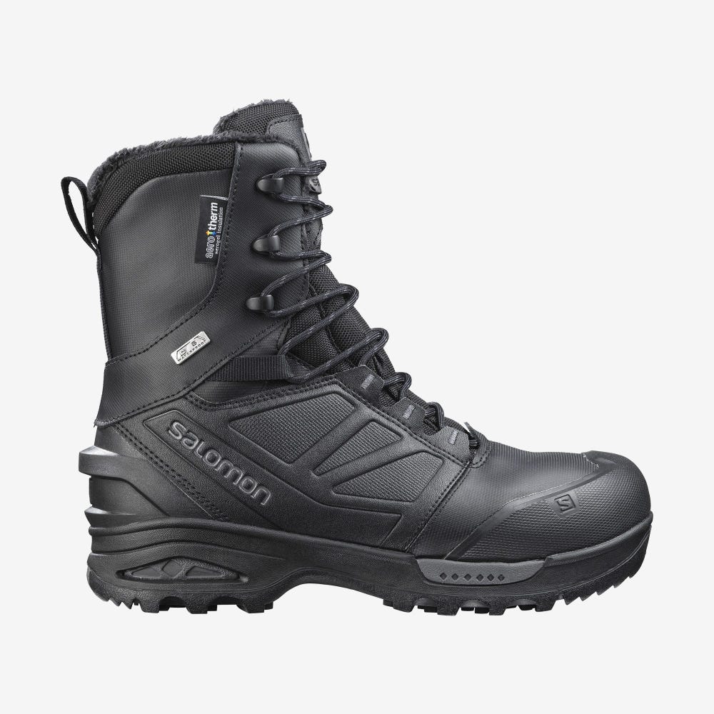 Salomon TOUNDRA FORCES CLIMASALOMON™ WATERPROOF Női Bakancs Fekete | TZI834215