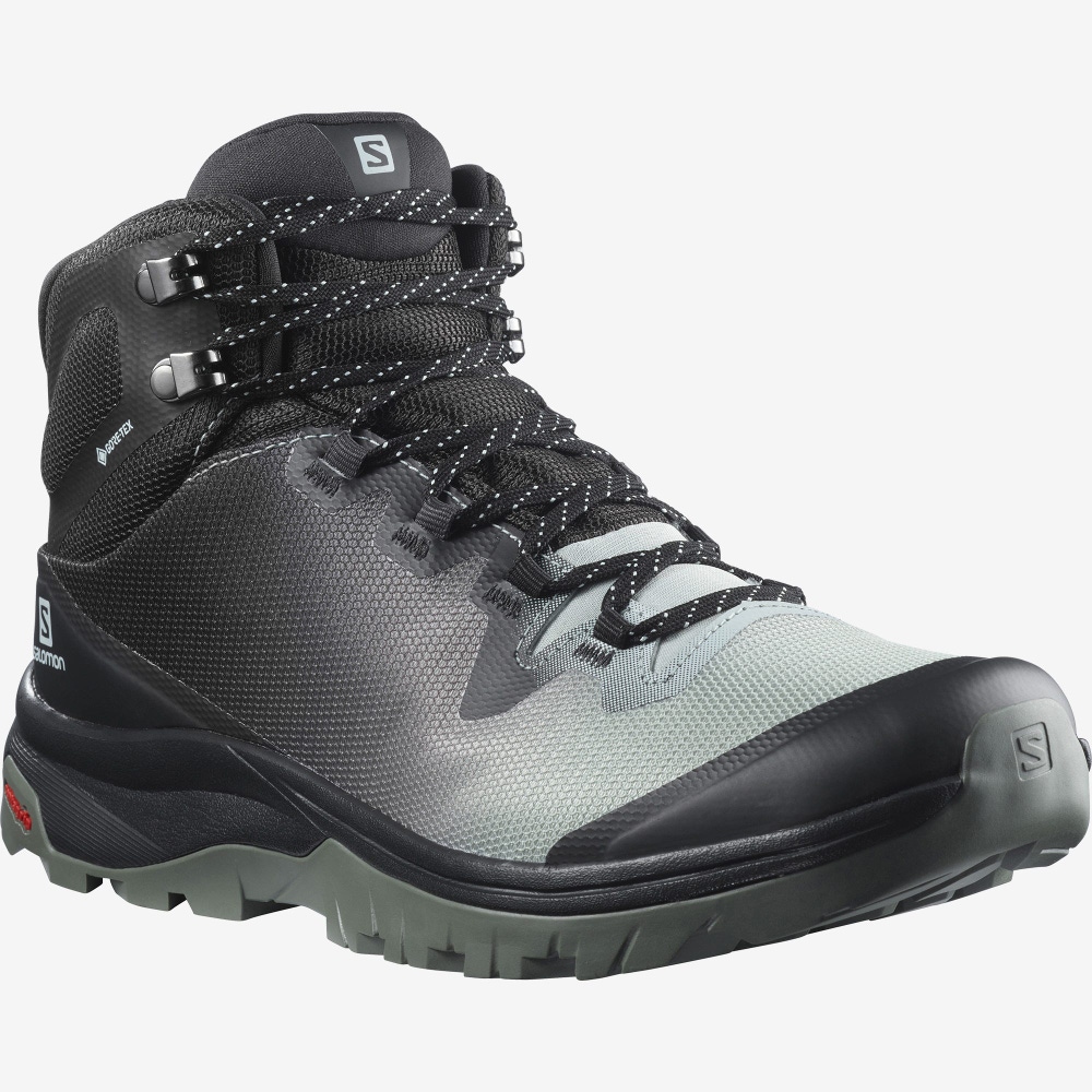 Salomon VAYA MID GORE-TEX Női Túrabakancs Világos Türkiz Szürke | FCP230569