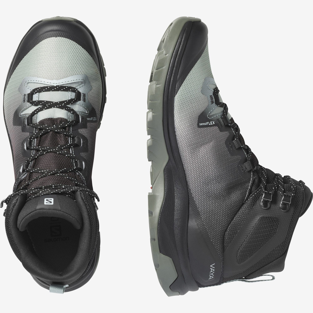 Salomon VAYA MID GORE-TEX Női Túrabakancs Világos Türkiz Szürke | FCP230569