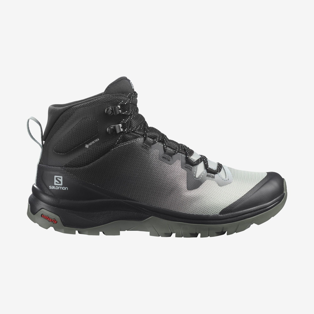 Salomon VAYA MID GORE-TEX Női Túrabakancs Világos Türkiz Szürke | FCP230569