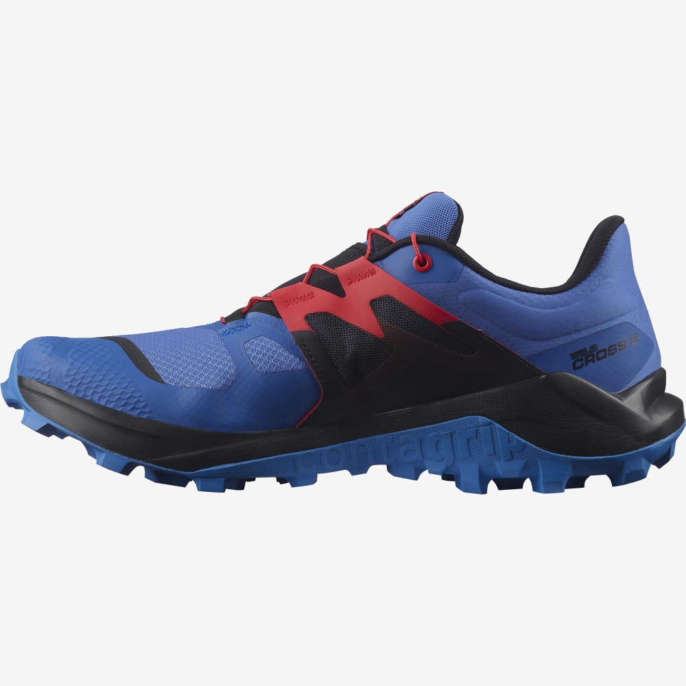 Salomon WILDCROSS 2 Férfi Terepfutó Cipő Kék/Fekete | GNB407261