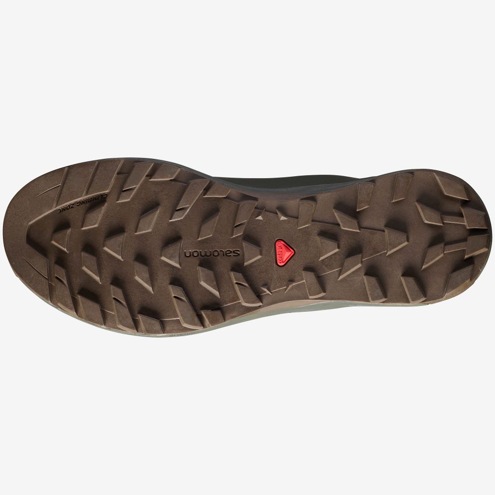 Salomon XA-ALPINE FOR THE BROKEN ARM Férfi Sportcipő Fekete/Zöld | PXZ389501