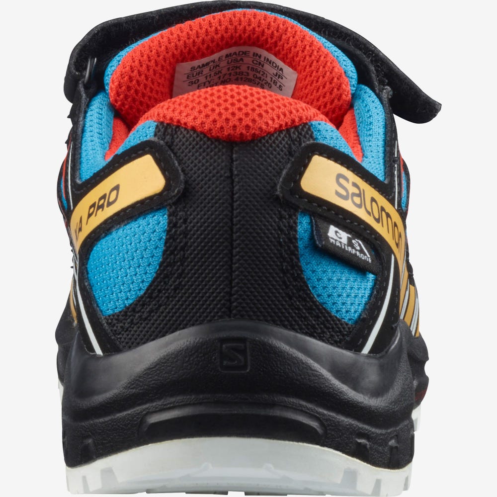 Salomon XA PRO 3D CSWP K Gyerek Terepfutó Cipő Kék/Fekete/Sárgabarack | AUS503412
