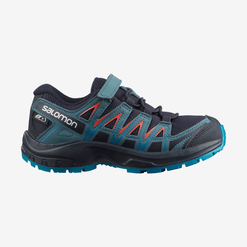 Salomon XA PRO 3D CSWP K Gyerek Terepfutó Cipő Sötétkék/Kék | HYV987205