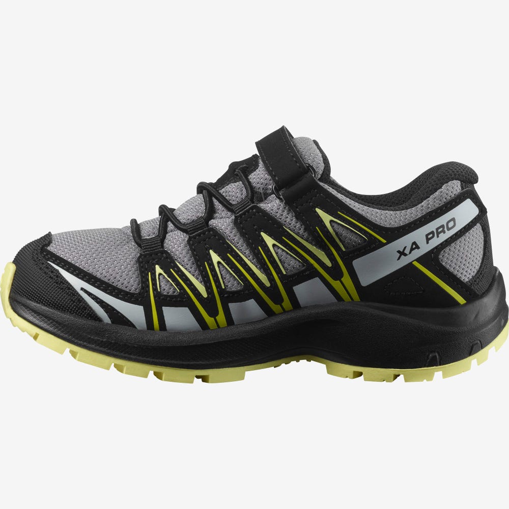 Salomon XA PRO 3D CSWP K Gyerek Túrabakancs Fekete | IAN637524