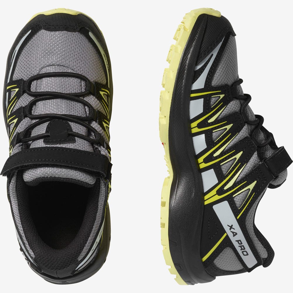 Salomon XA PRO 3D CSWP K Gyerek Túrabakancs Fekete | IAN637524