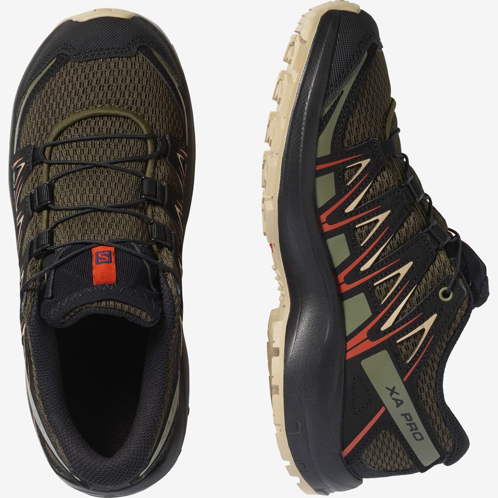 Salomon XA PRO 3D J Gyerek Terepfutó Cipő Olivazöld | IDJ674813