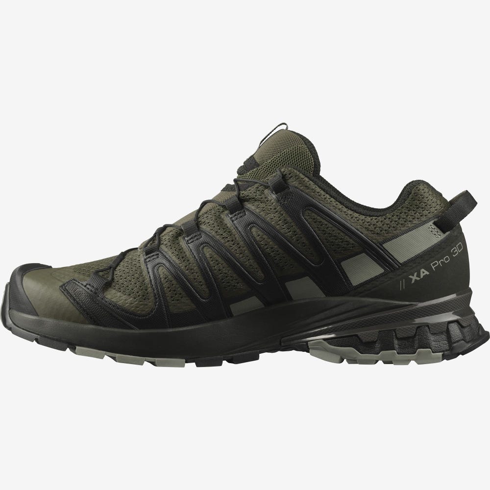 Salomon XA PRO 3D v8 Férfi Túracipő Olivazöld/Szürke | WZH903218