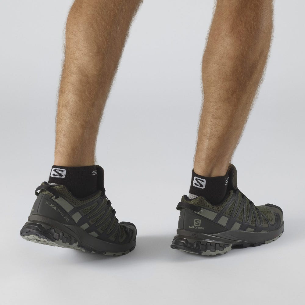 Salomon XA PRO 3D v8 Férfi Túracipő Olivazöld/Szürke | WZH903218