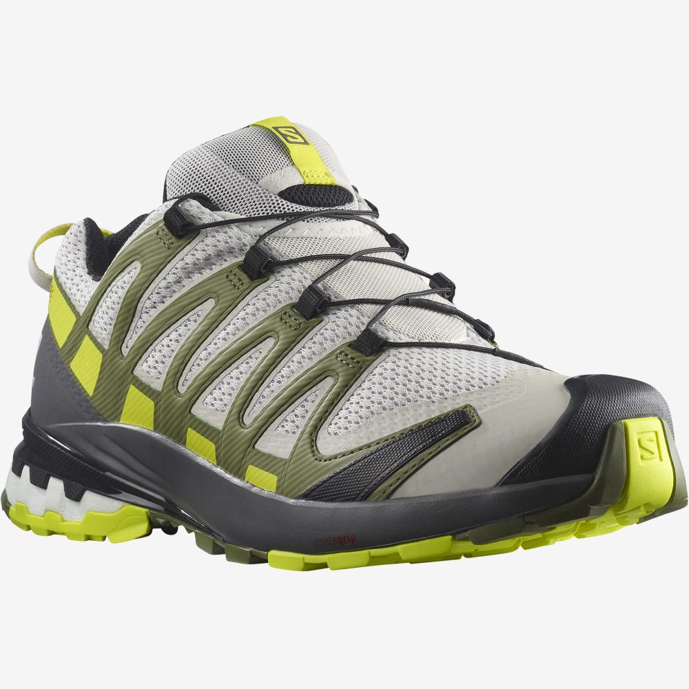 Salomon XA PRO 3D v8 Férfi Túracipő Szürke/Zöld | QGY174283