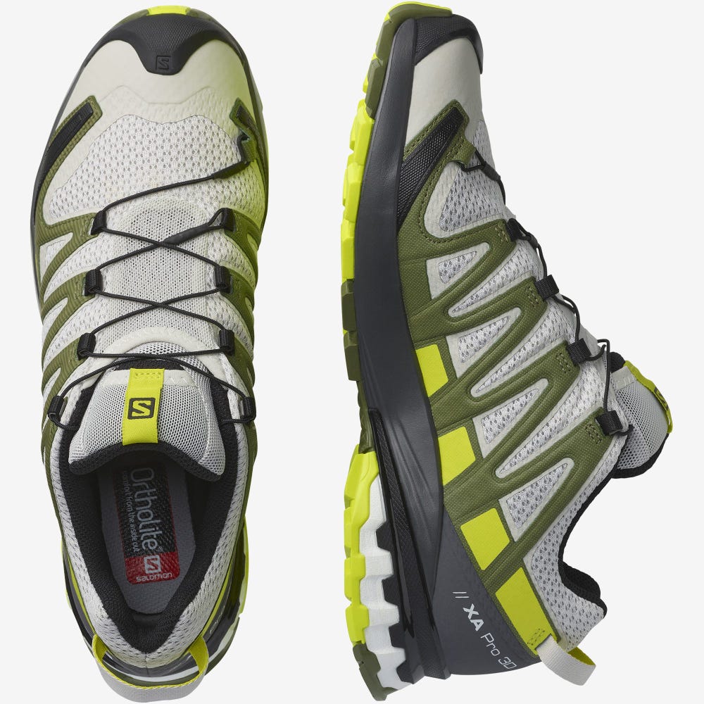 Salomon XA PRO 3D v8 Férfi Túracipő Szürke/Zöld | QGY174283