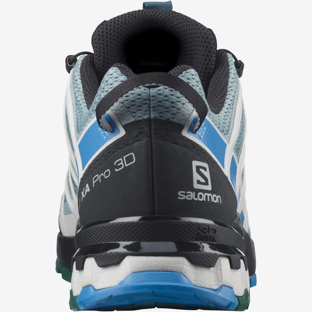 Salomon XA PRO 3D v8 Férfi Túracipő Zöld/Kék | BJA403978