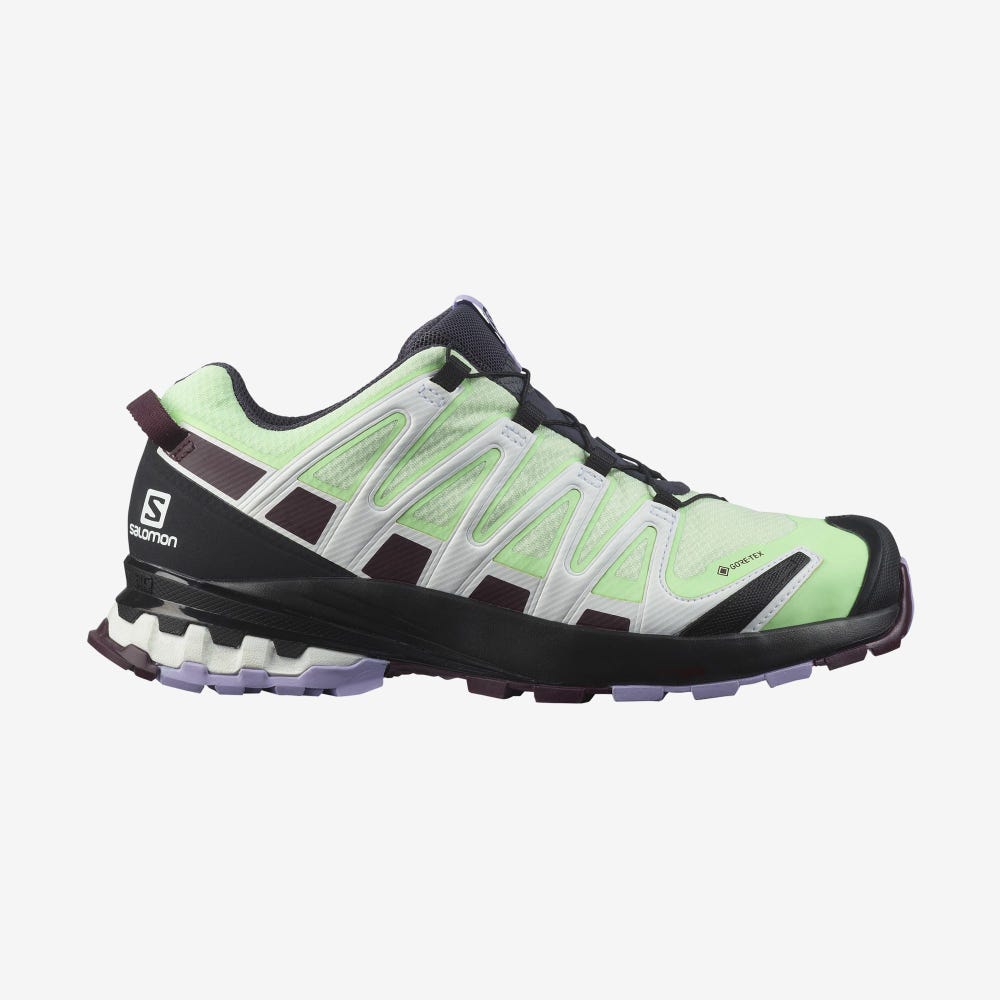 Salomon XA PRO 3D v8 GORE-TEX Női Túracipő Zöld/Levendula | TFA351682