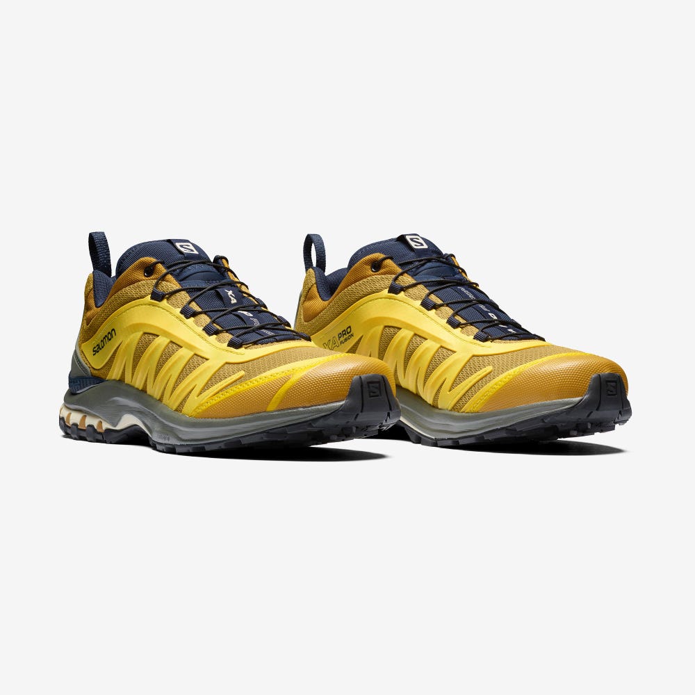 Salomon XA-PRO FUSION ADVANCED Férfi Sportcipő Sárga/Szürke | UTX316082