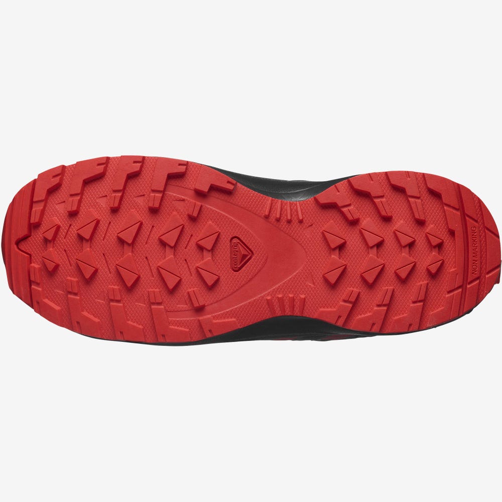 Salomon XA PRO V8 CLIMASALOMON™ WATERPROOF Gyerek Terepfutó Cipő Szürke/Fekete/Piros | OYD785360