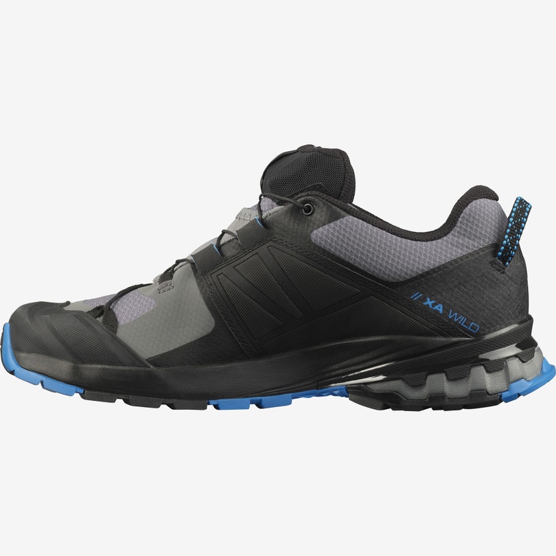 Salomon XA WILD Férfi Terepfutó Cipő Szürke/Fekete/Kék | EZN056148
