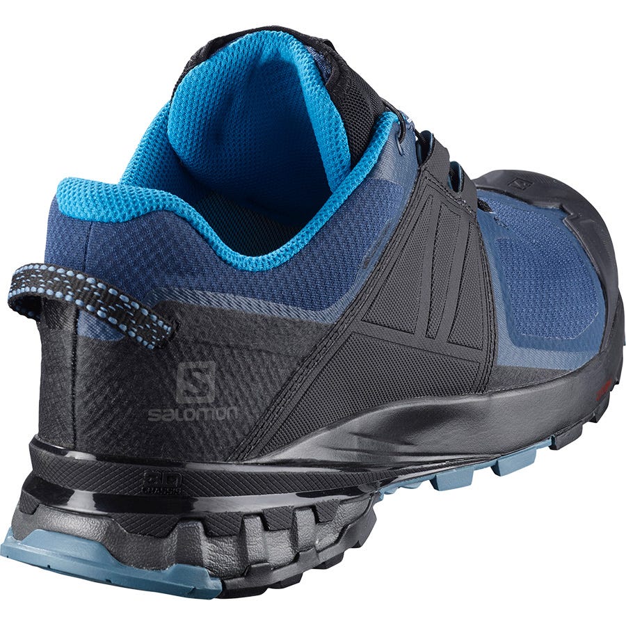 Salomon XA WILD GORE-TEX Férfi Túracipő Kék/Fekete | DHJ690213
