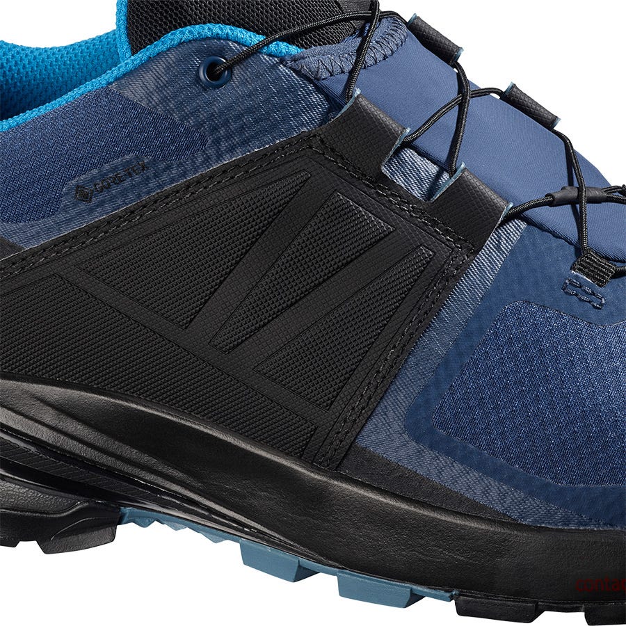 Salomon XA WILD GORE-TEX Férfi Túracipő Kék/Fekete | DHJ690213